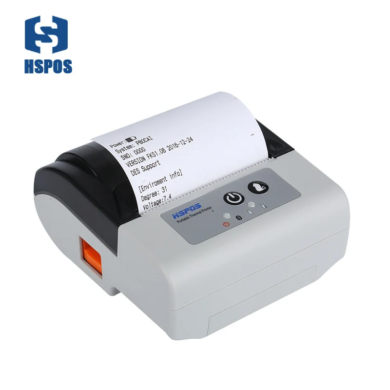 

HSPOS Best Android Mobile Portable Thermal Receipt Printer Bluetooth 3 Inch With Cutter Support Multiple Languages