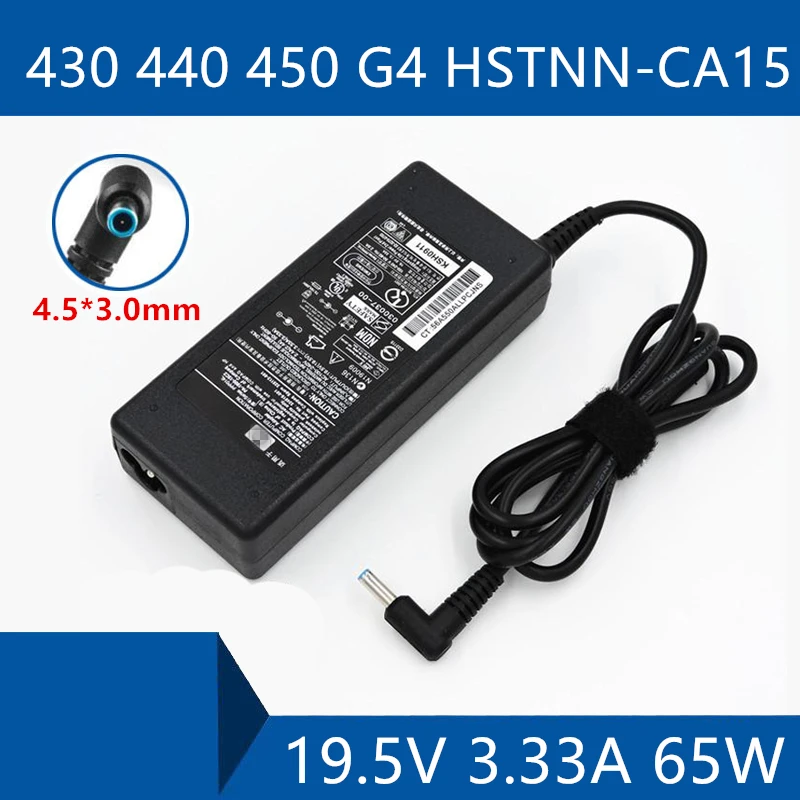 

Laptop AC Adapter DC Charger Connector Port Cable For HP PROBOOK 430 440 450 G4 HSTNN-CA15 19.5V 3.33A 65W
