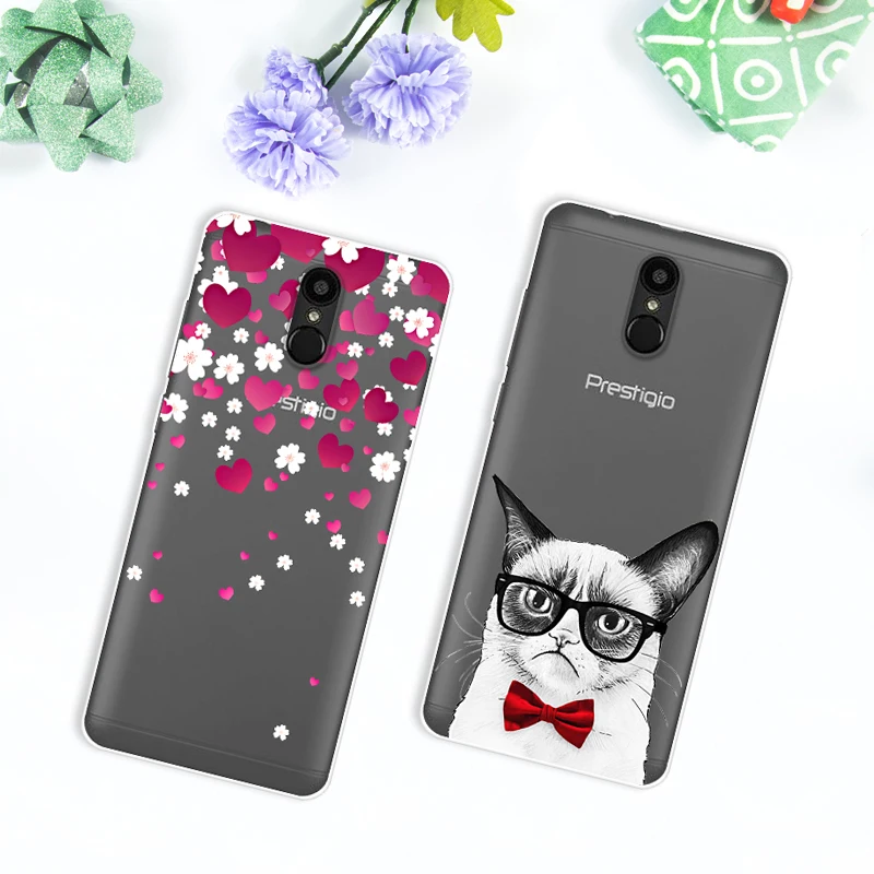 Case For Prestigio Muze E7 Lte 5.5 Transparent Printing Drawing Silicone Phone Cover PSP7512DUO |