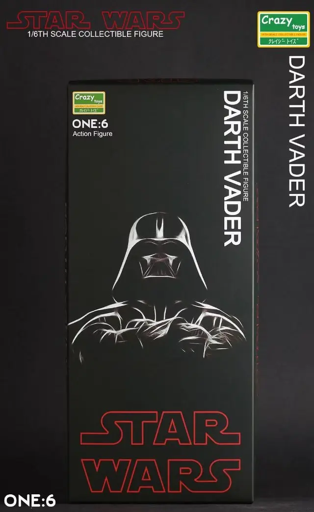 Сумасшедшие игрушки 1:6 Звездные войны фигурка Дарт Вейдер ПВХ Фигурки