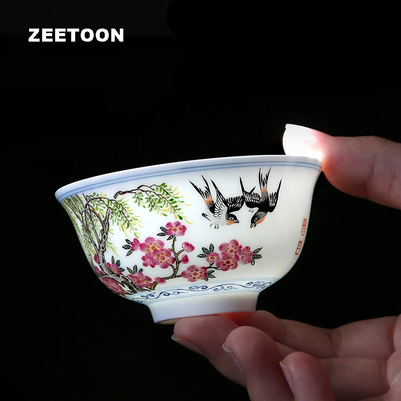 Изысканная коллекция 60 мл Цзиндэчжэнь керамическая чайная чашка из фарфора