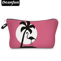 deanfun 3d printed flamingo pink cosmetic bags fashion for travelling women makeup organizer 51068