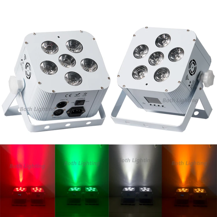 6x18 Вт RGBWA+ UV 6в1 беспроводной сценический светильник с аккумулятором Led Par Светильник для свадьбы KTV бар Dj Дискотека Вечерние