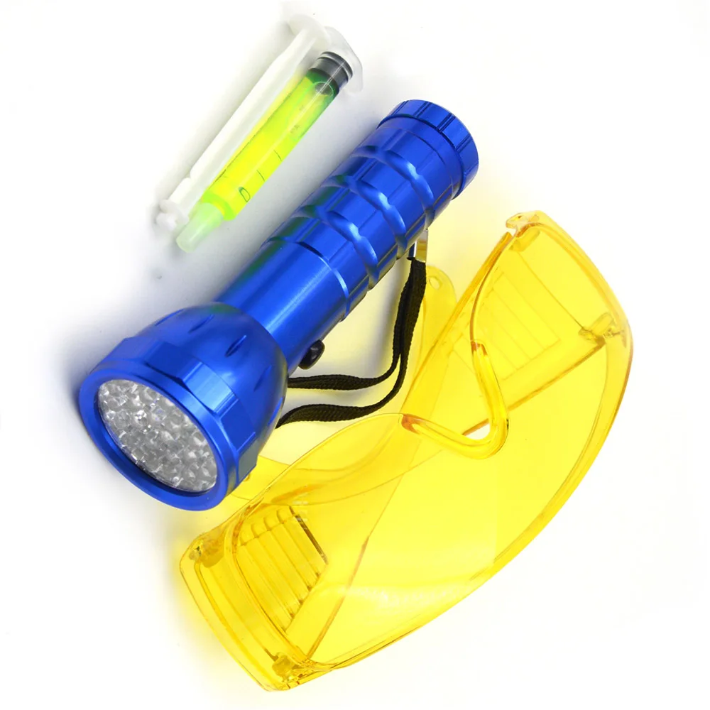 28 Светодиодный УФ фонарик R134a инструменты авто Кондиционер ремонт комплект