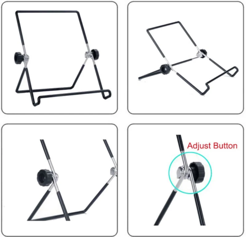Универсальная металлическая подставка для планшета ULIFART черная настольная Легко
