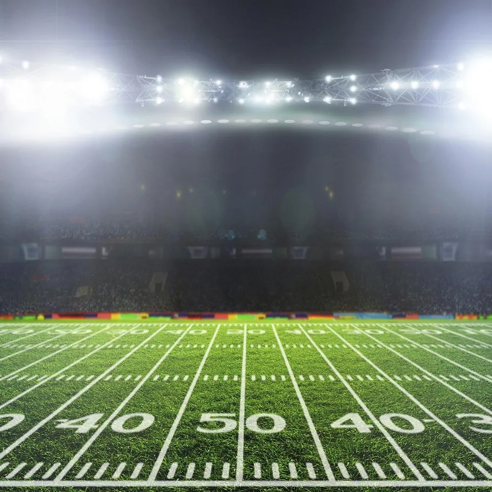 NFL для регби, спортивных футбольных Фото фоны виниловая ткань высокого качества компьютер печатных вечерние фон