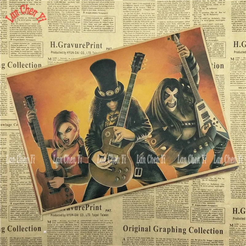 Винтажные постеры рок группы Guns n'roses для дома бара гостиной Декор