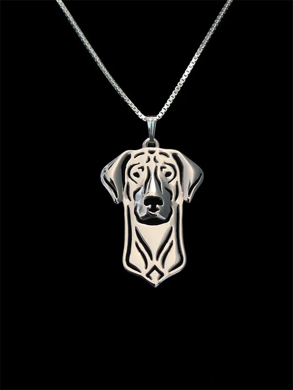 Doberman (натуральные уши) ювелирное изделие-Золотая и серебряная подвеска для