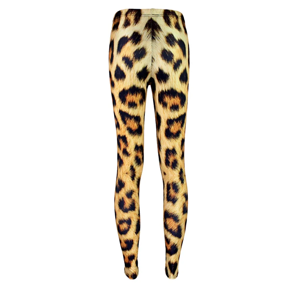 

Elastic Casual Pants 3D Digital Printing Sexy Leopard Pattern Women Leggings 7 sizes Fitness Clothing Free Shipping