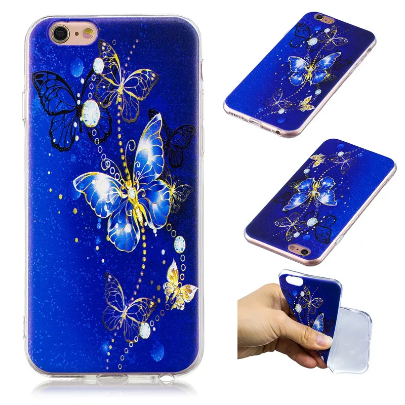 Новый высокой через окрашенные ТПУ для iphone 6 Чехол телефона |