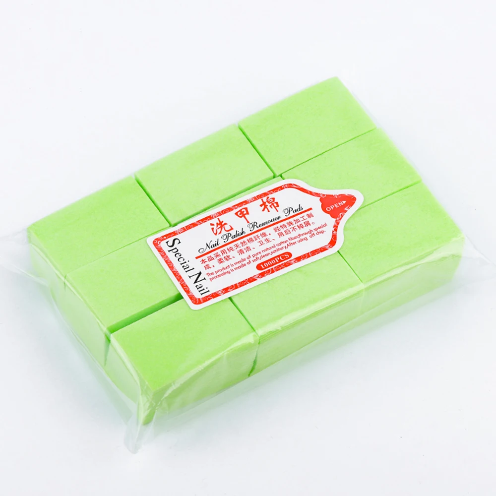 04 Green 600 шт, профессиональный дизайн ногтей, хлопковая ткань для удаления пуха, чистые салфетки, акриловый гель для снятия лака, салфетки, полотенце для восстановления - Цвет: 04 Green