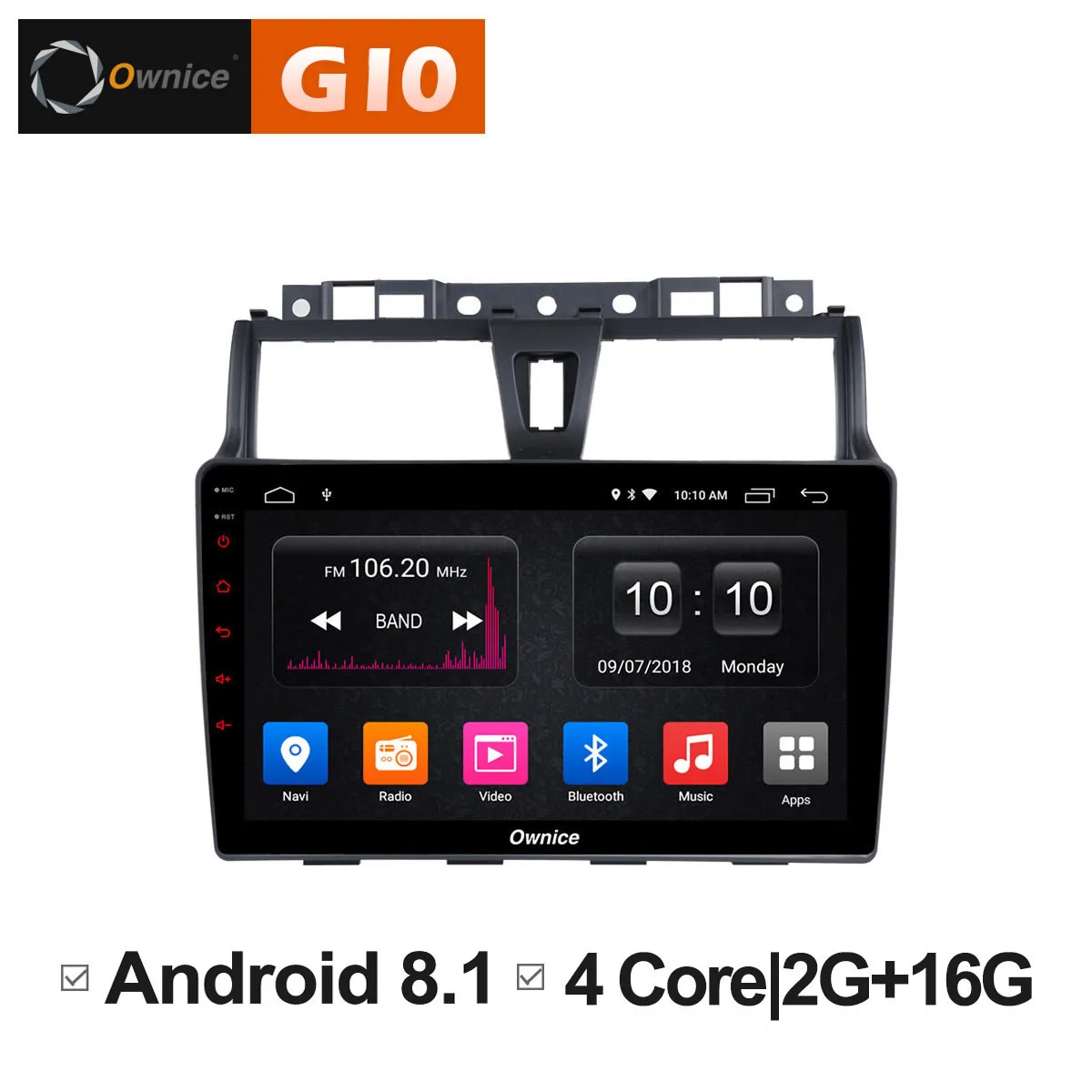 Ownice C500 + G10 Android 8 1 автомобильный DVD для GEELY EC7 2014 2016 радио магнитофон gps навигации USB 2G