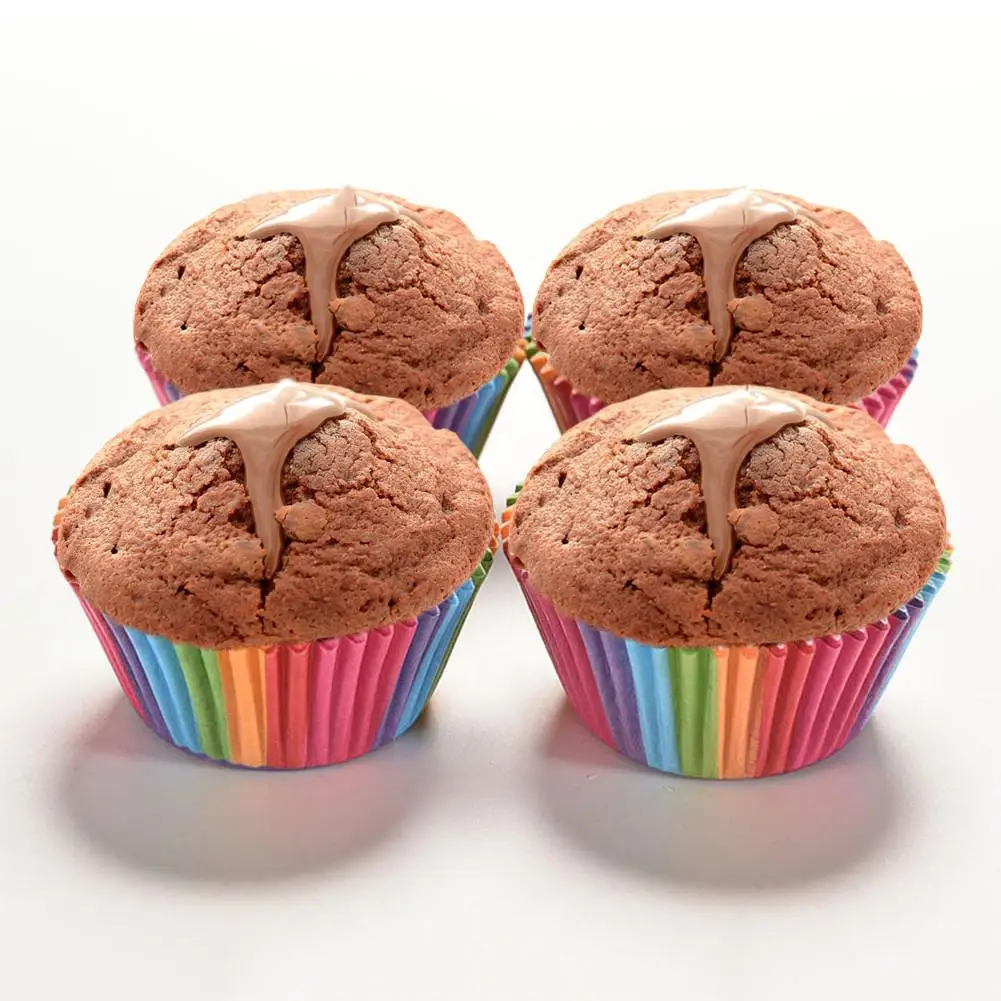 100 шт. формочки для кексов и десертов маслостойкие | Дом сад