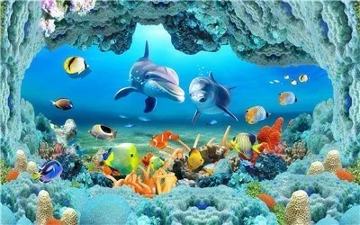8577 AZQSD Бриллиантовая мозаичная фигурка животного рыбы рукоделие домашний декор Алмазная вышивка пейзаж Морской Подарок Стразы ручной работы - Цвет: 8577