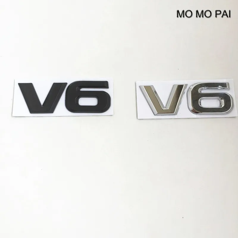 Автомобильный Стайлинг 3D V6 значок на багажник автомобиля боковая наклейка с