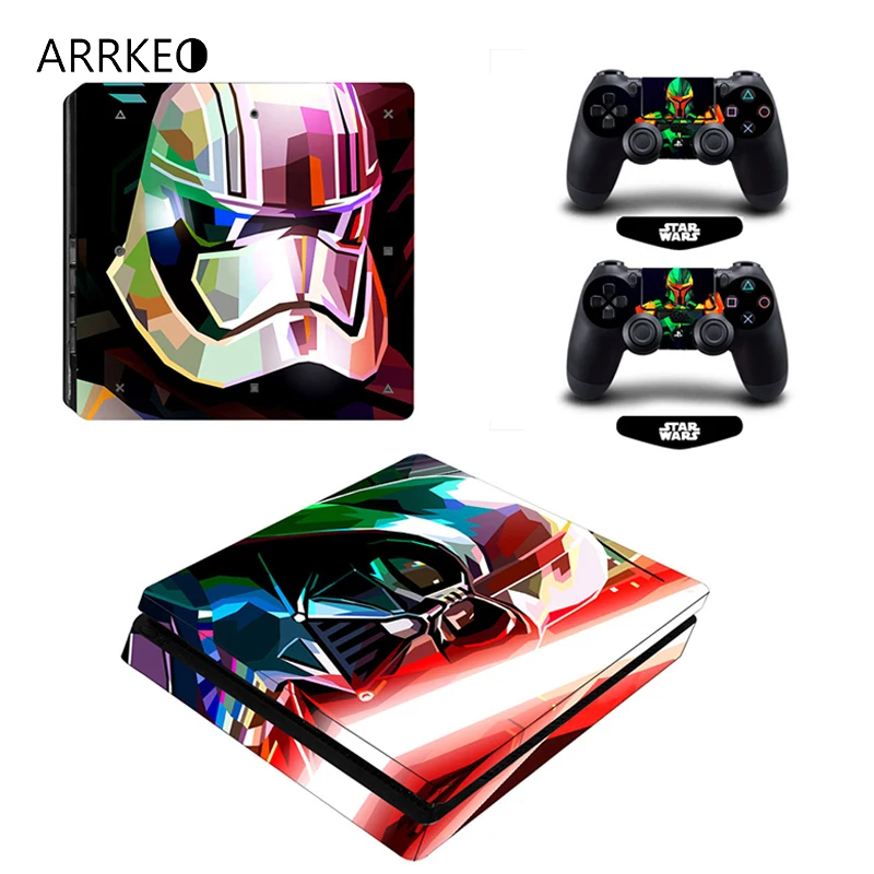 ARRKEO Звездные войны Штурмовик виниловая наклейка PS4 тонкий стикер кожи для PlayStation 4