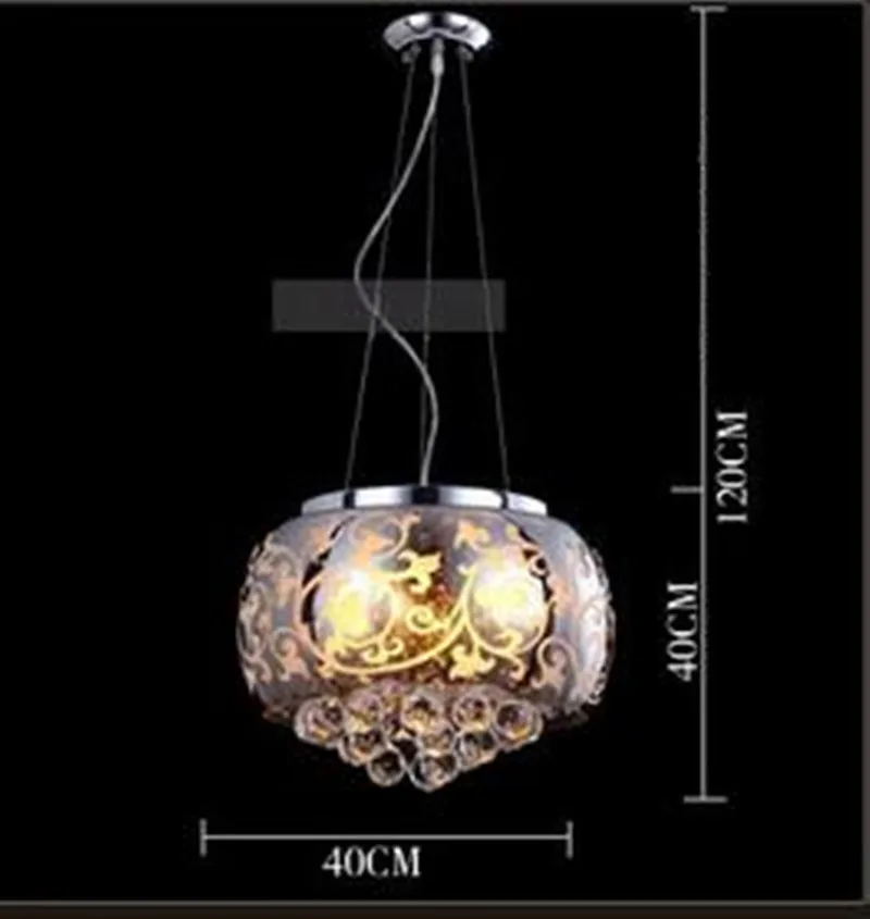 Хрустальный светильник современный минималистичный для ресторана хрустальная