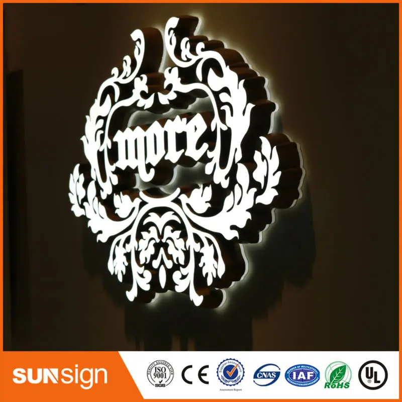 Factory outlet advertising acrylic mini led letter sign
