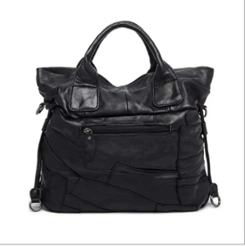 2017 новые кожаные сумки из овчины модная сумка сшитая Одна Xiekua посылка женская |