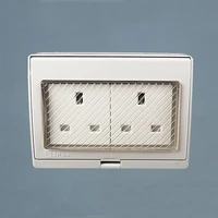 ip55 wall waterproof dust proof british power socket 250v 13a double uk standard electrical outdoor outlet grounded