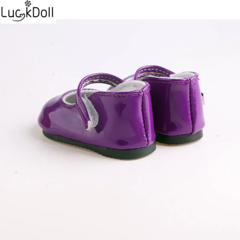 LUCKDOLL/фиолетовая обувь подходит для 18 дюймов американская кукла 43 см аксессуары