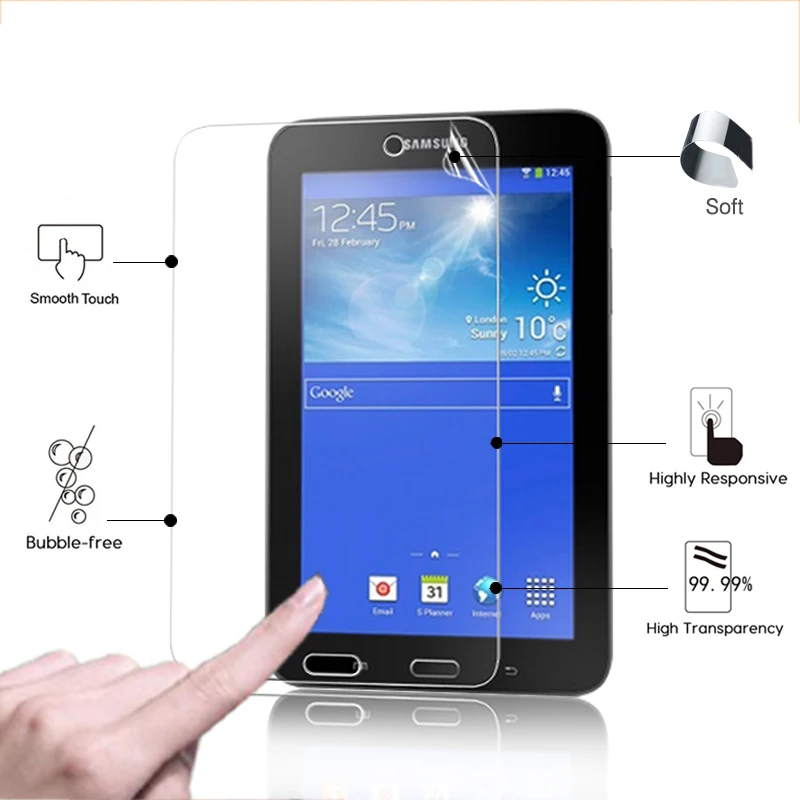 Защитная пленка для планшета Samsung Galaxy Tab E 7 0 T113 глянцевая с защитой от царапин ЖК