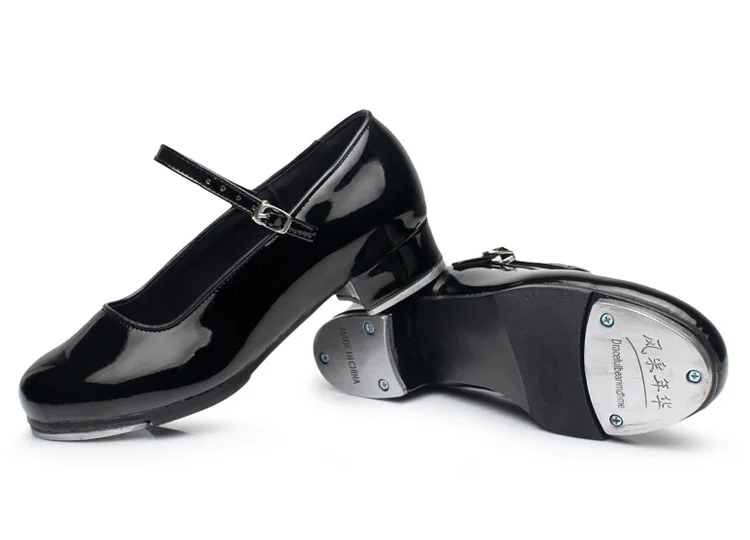 Brand New Children Tap Dancing Shoes Leather Flamenco Balance Girls Clogging Shoe Size EU26-EU36 | Спорт и развлечения