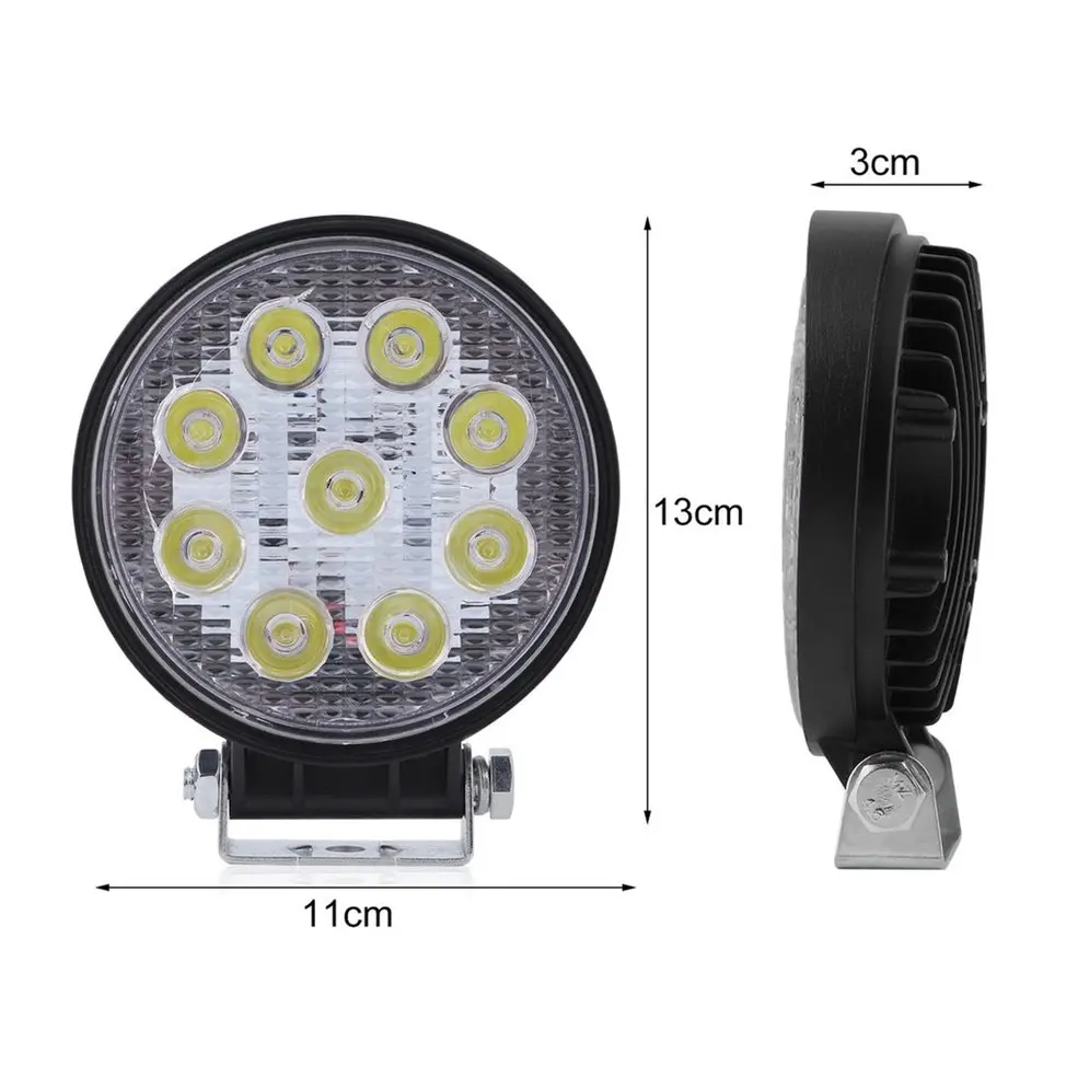 27 Вт светодиодный прожектор светильник рабочий портативный круглый бар лампа