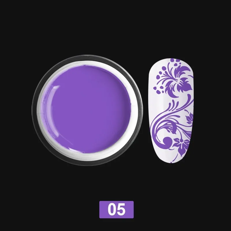 05 Beautilux 1 шт ногтей штамповка гель УФ; светодиоды ; ногти печать переводной гель замочить от Гель-лак для дизайна ногтей 6 г - Цвет: 05