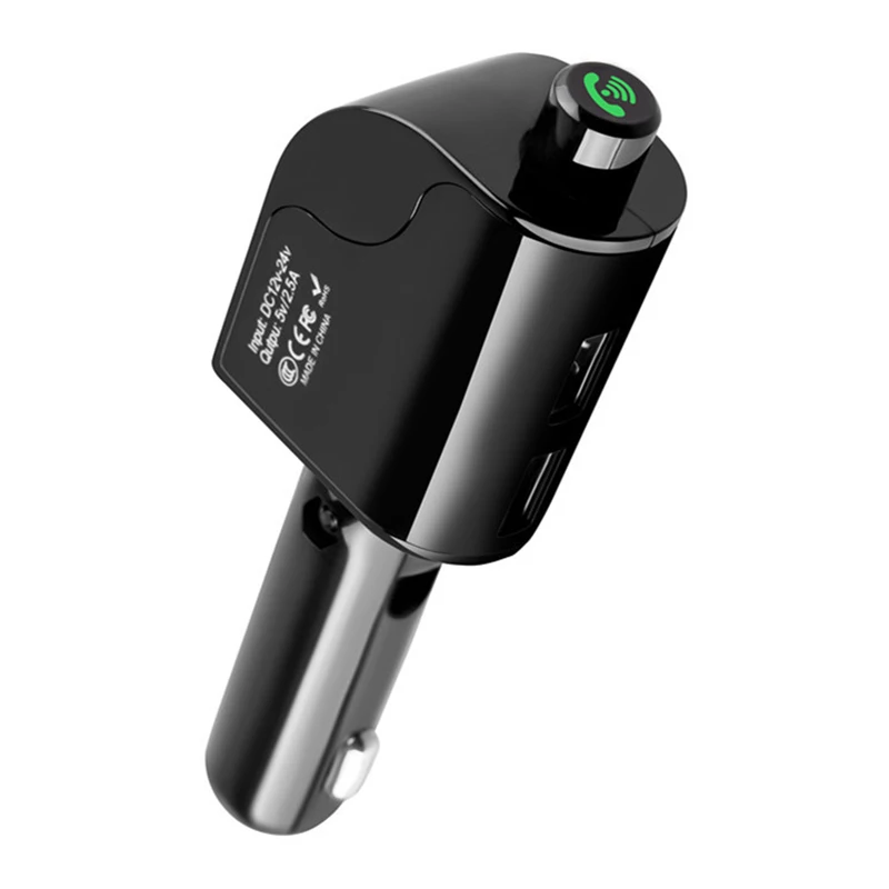 Автомобильный fm модулятор беспроводной USB TF MP3 плеер A2DP дисплей напряжения