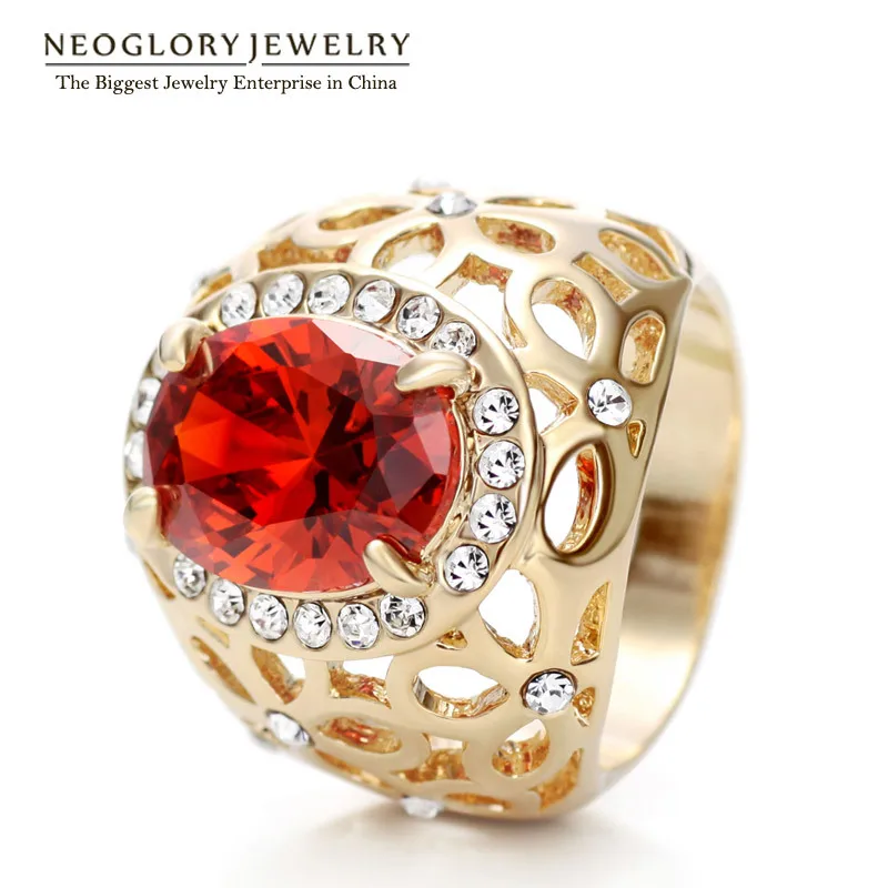 Neoglory светильник из желтого золота с цирконием роскошные свадебные модные