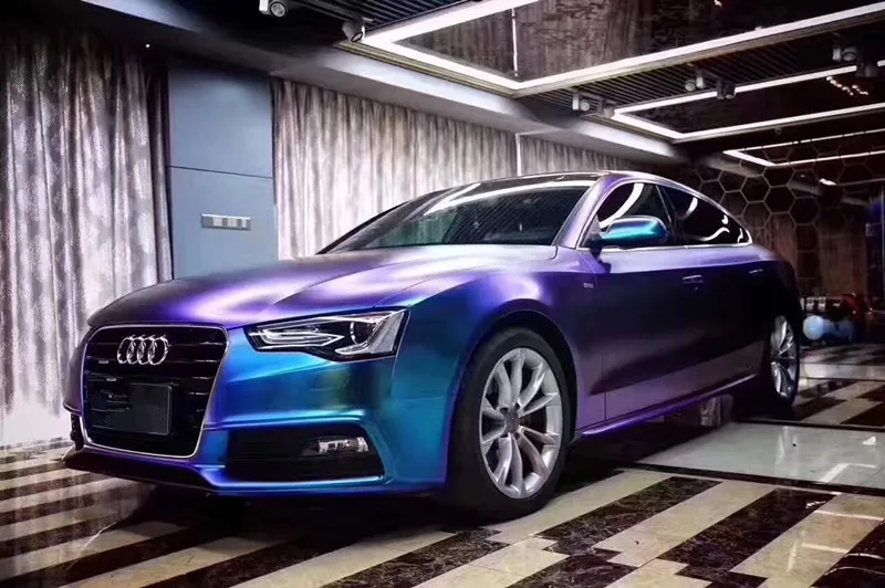 1 52x18 м ПВХ самоклеящаяся электрическая матовая Бриллиантовая Волшебная синяя