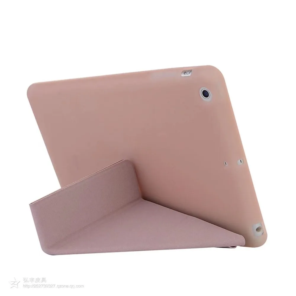 Умный чехол для iPad Mini 3 2 1 из ПУ кожи с мягкой силиконовой задней накладкой