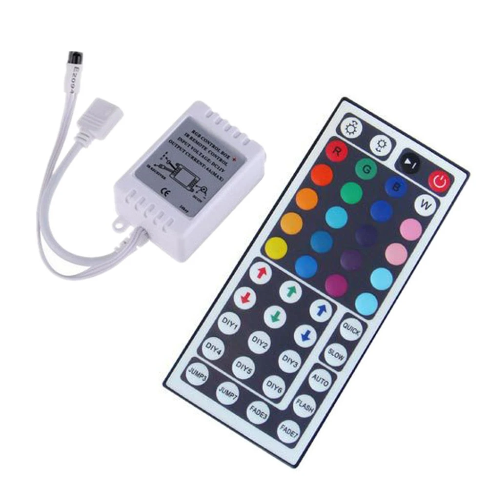 5 м Светодиодная лента RGB 300 LED 3528 SMD водонепроницаемый 44Key пульт дистанционного