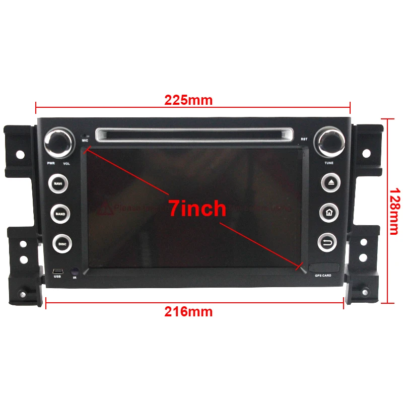 Sinairyu Cortex-A53 Android 7.1 автомобиль DVD GPS Радио для Suzuki Grand Vitara 2005-2011 IPS 4 г Wi-Fi навигации