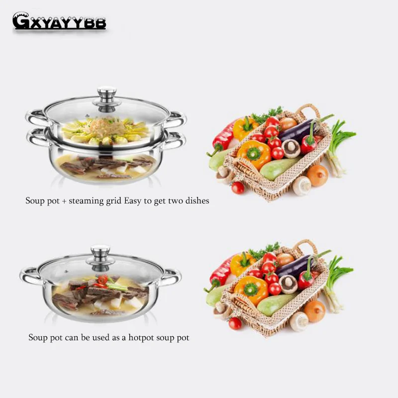 Кухонная кастрюля gxyaybb кухонные сковороды с одним дном индукционные газовые