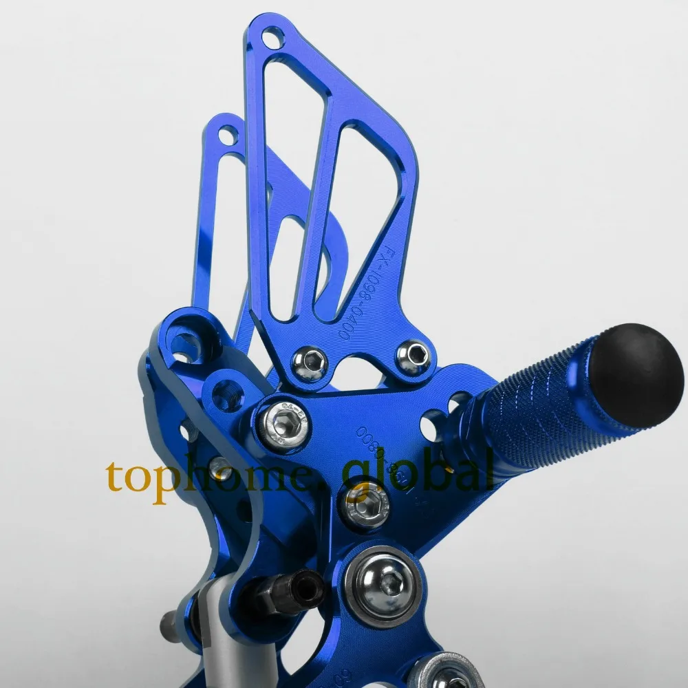 Для DUCATI 848 1098S 1098 1198R CNC Blue Rearsets подножек заднего комплекта подножек|set drawing|set formset of