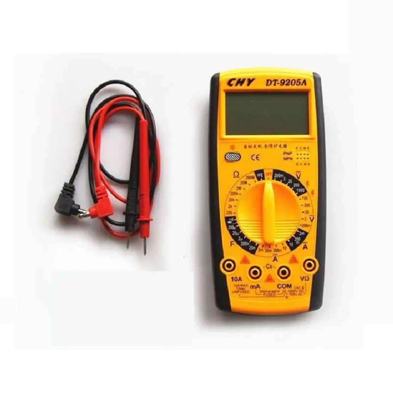 

DT9205A Digital Multimeter AC/DC Profesional Transistor Tester Electrical Esr NCV Test Meter Analog Auto Range Multimetro