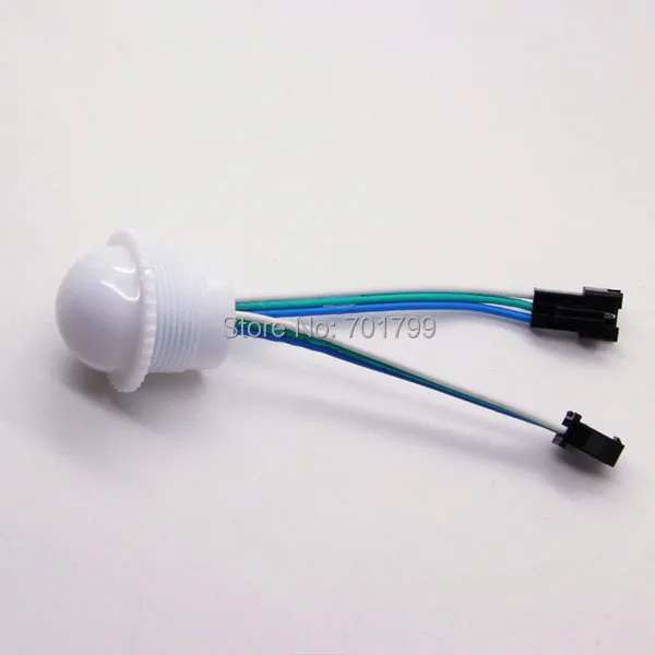 Светодиодный пиксельный модуль WS2811 26 мм 3 светодиода 5050 SMD RGB вход 12 В постоянного