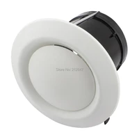75mm mounting dia adjustable disc type round air vent grille outlet ventilation cover flange