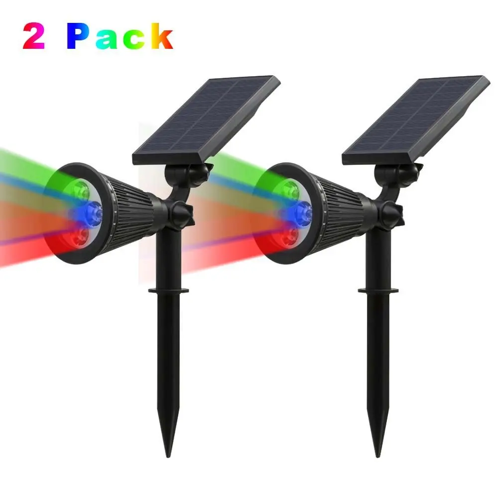 Фсветильник светодиодный на солнечной батарее 2 шт. водонепроницаемый | Лампы и