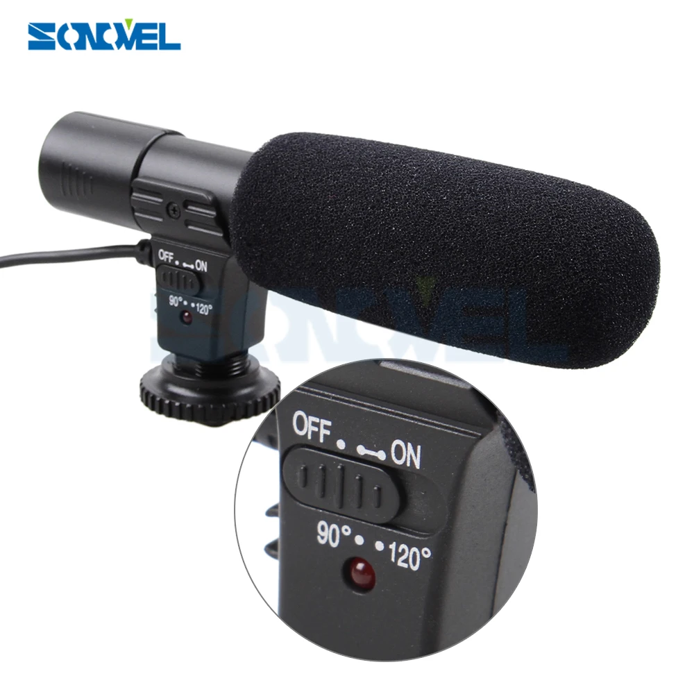 Mic 01 Professional для Nikon D7500 D7200 D5600 D5500 D5300 D5200 D3300 D810 D750 D500 D5 D4|Микрофоны| |