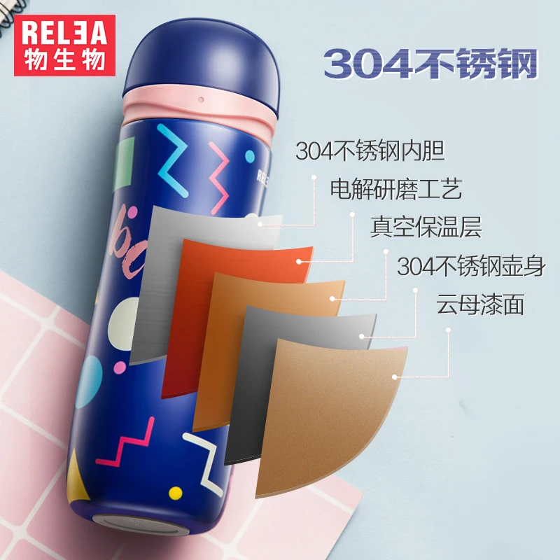 Термос из нержавеющей стали 330 мл двухслойный без БФА|thermal flask|coffee water bottlestainless steel