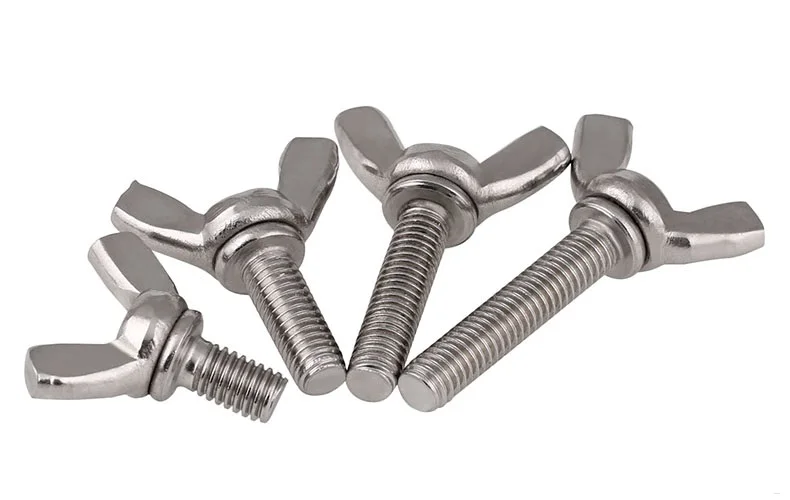 10 шт./лот 304 болты из нержавеющей стали M6 * 10/12/16/20/25/30/35/40 мм DIN316 с крыльчатым винтом