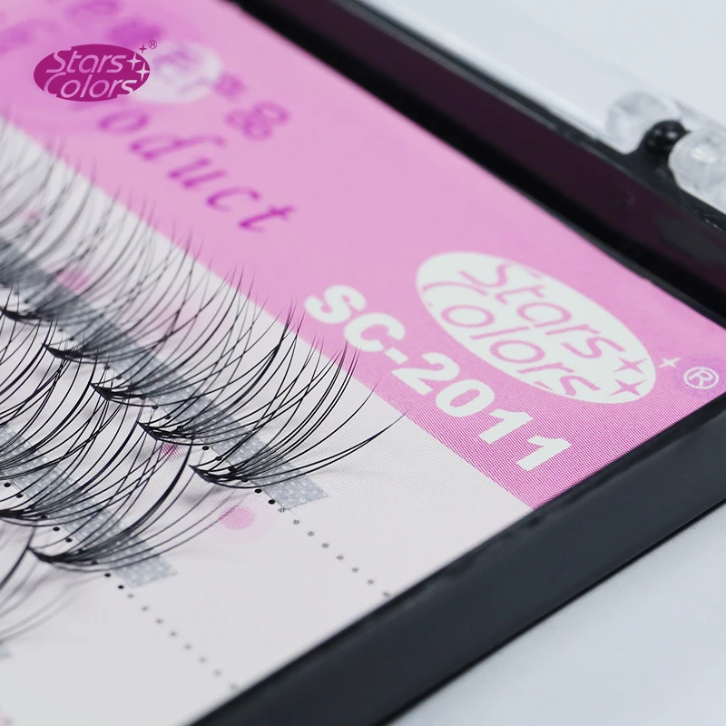 Накладные ресницы для макияжа с завитками D натуральные накладные 10D наращивание