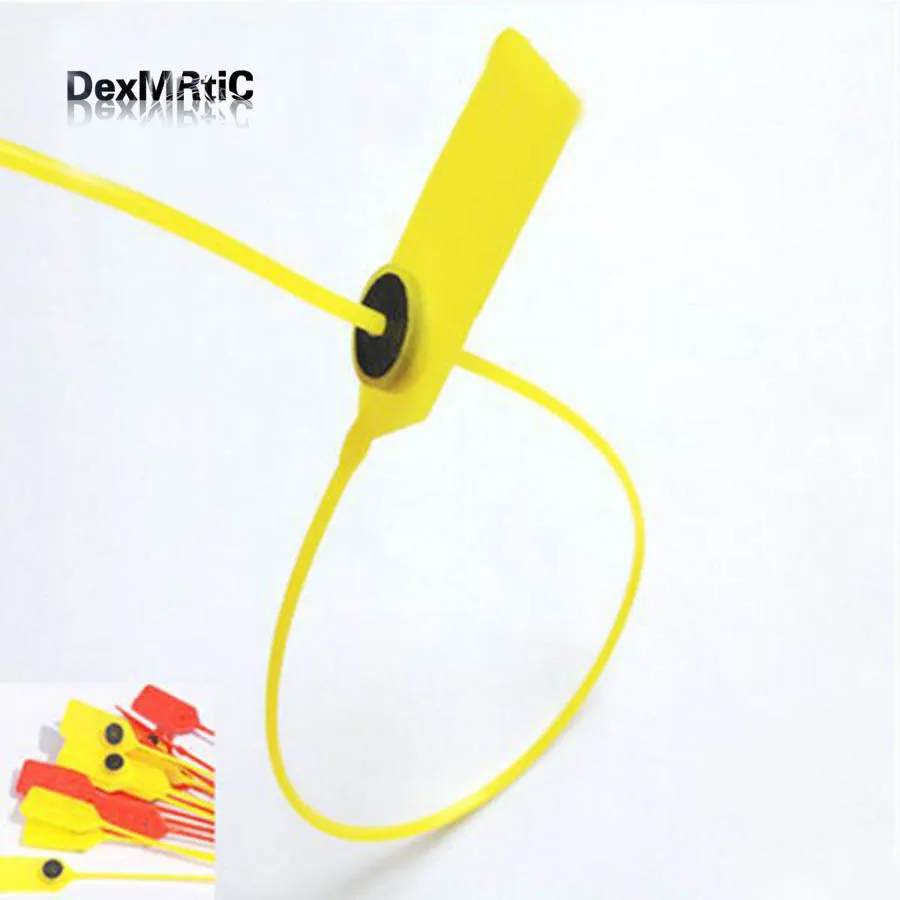 

30pcs plastic tightening security wire seals Logistics and security plastic tag cable tie 50cm long Security Lock wholesale