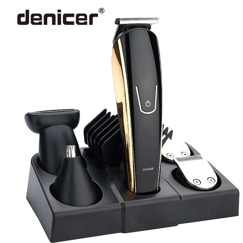 

5 in 1 Rechargeable Hair Trimmer Professional Hair Clipper Electric Nose Beard Shaver Tool Powerful Trimer Haircut Machine