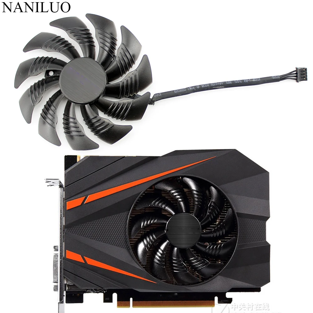 Вентилятор T129215SU 88 мм PLD09210S12HH заменяемый для Gigabyte Geforce GTX 1080 GTX1070 1060 1050 Ti мини