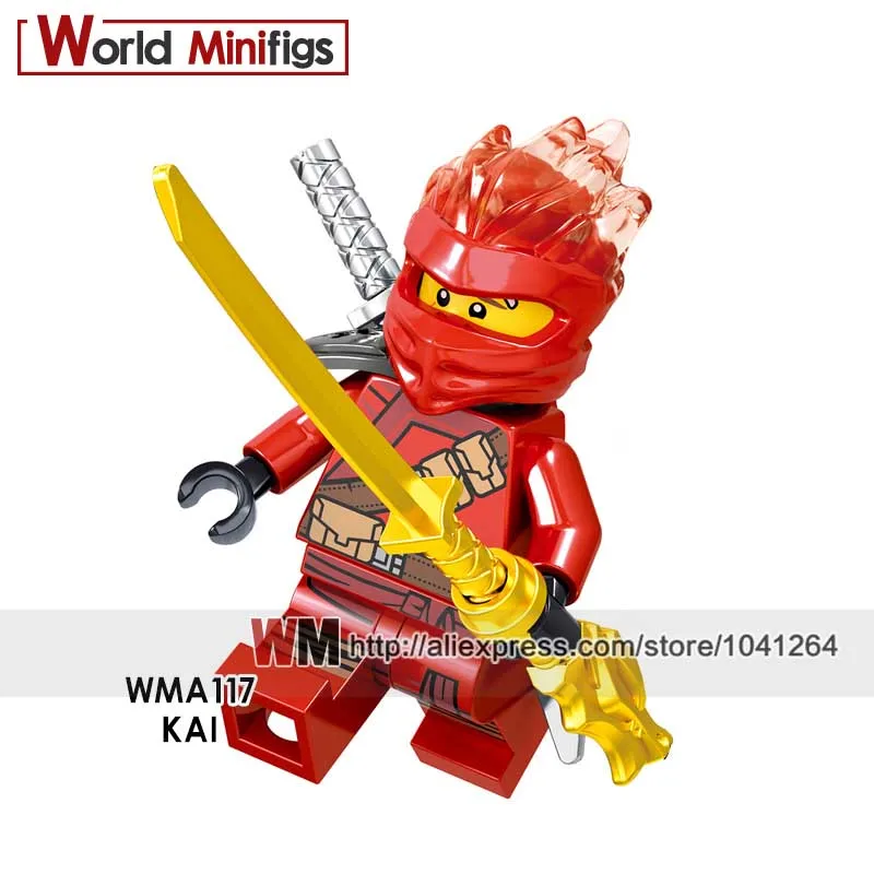 Одиночные строительные блоки Killow жевательная игрушка Wu Lloyd мастер Золотого Дракона харуми морда Nya - Цвет: Тёмно-синий