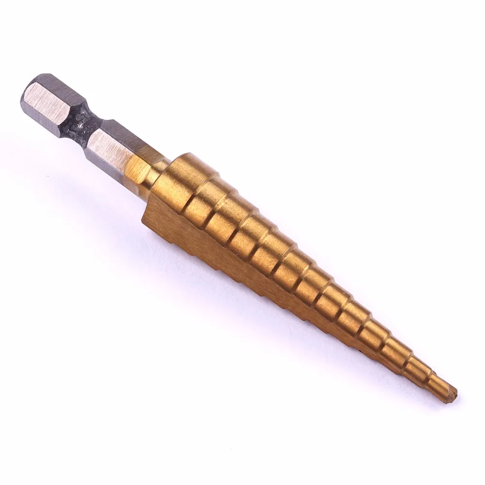 13 ступенчатые сверла HSS4241 с шестигранным хвостовиком 1/4''|drill tap tool|drill bit hole sawtool